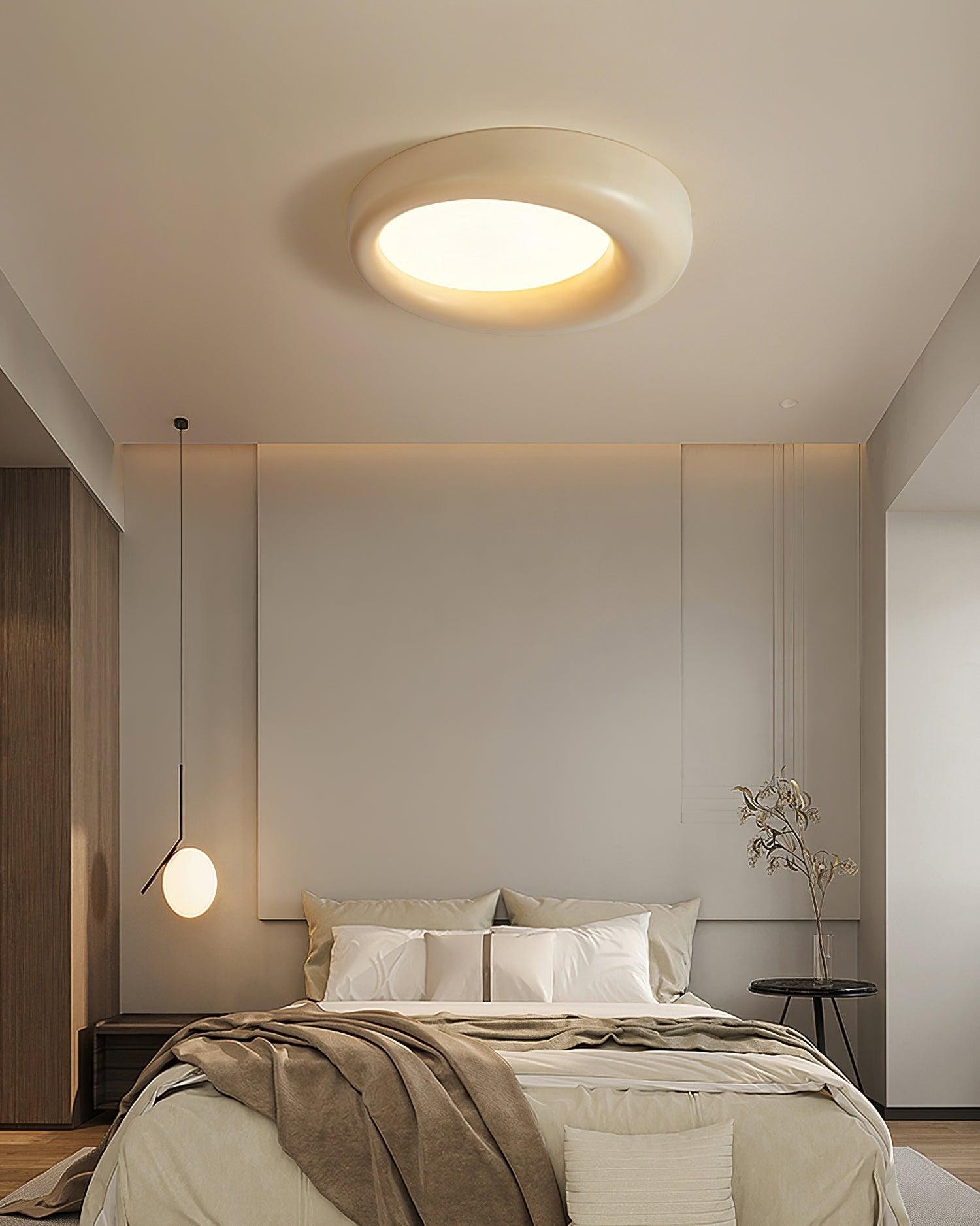 Center Offset Concentric Circle Acrylic Ceiling Lamp M308