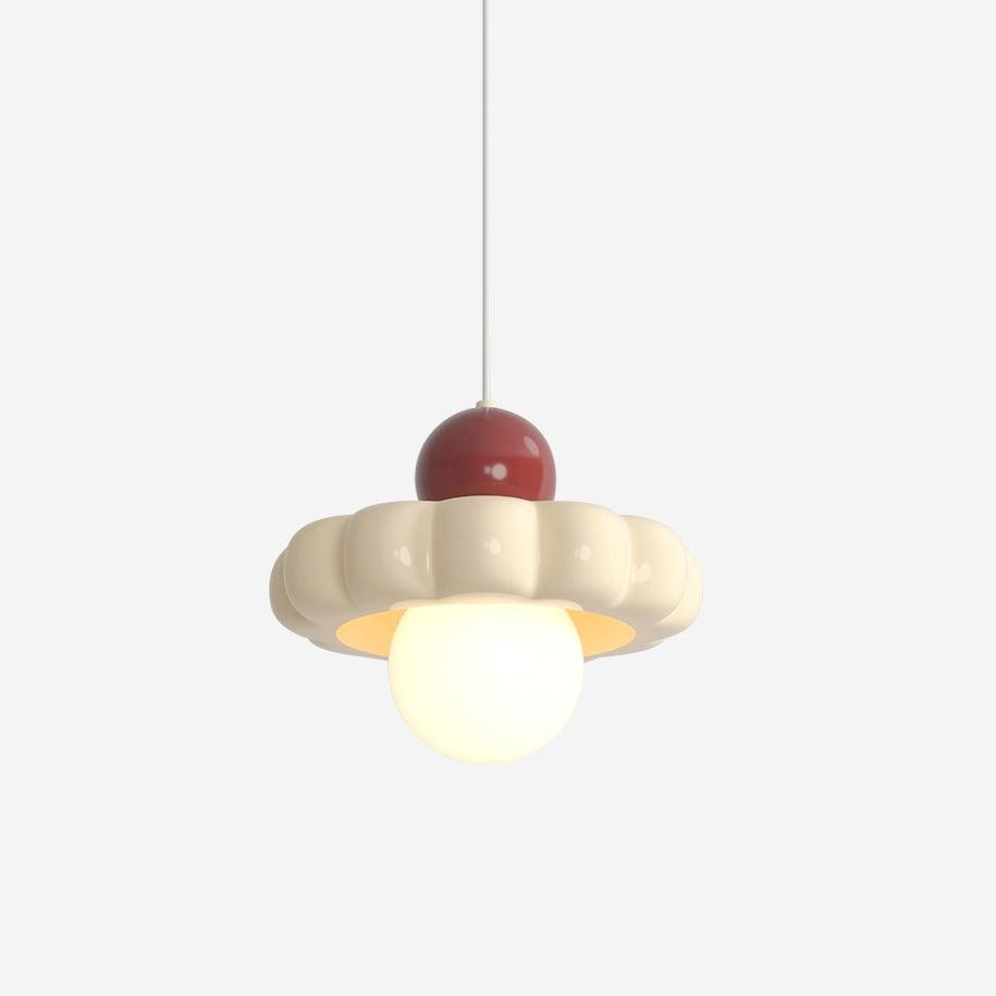 Cream Style Long Line Pumpkin Texture Pendant Lamp M173