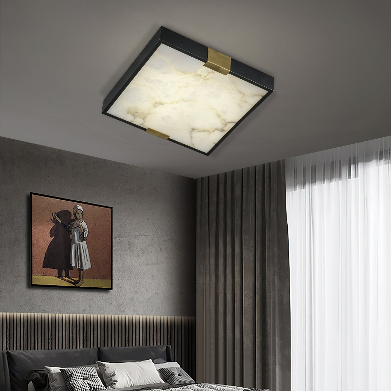 Lucien Alabaster Ceiling Light T1656