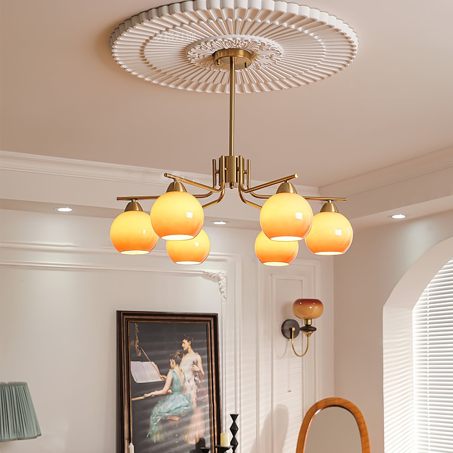 Creative Caramel Spherical Pendant Lamp M466