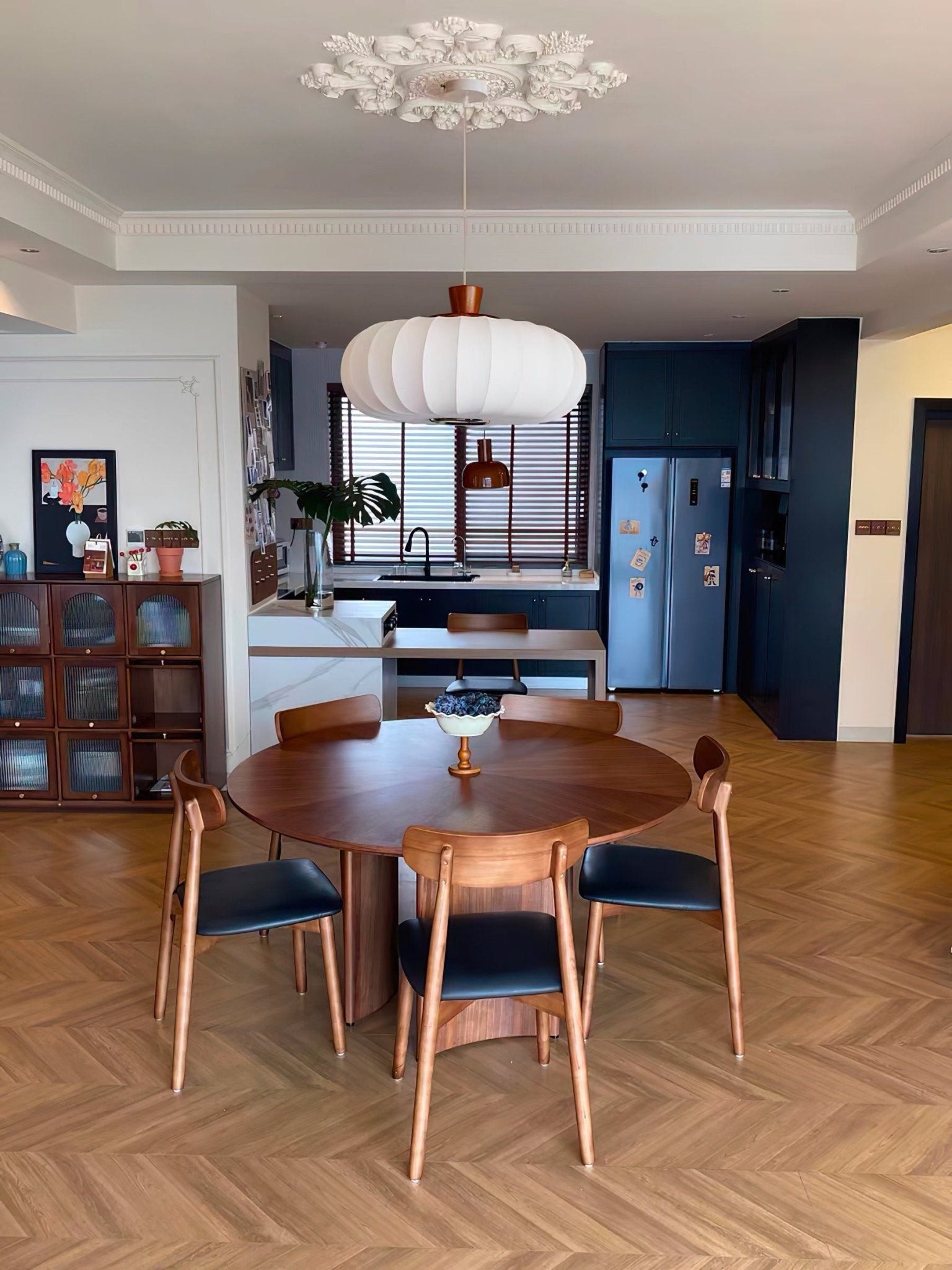 Classic Silk Lantern Pendant Light M410