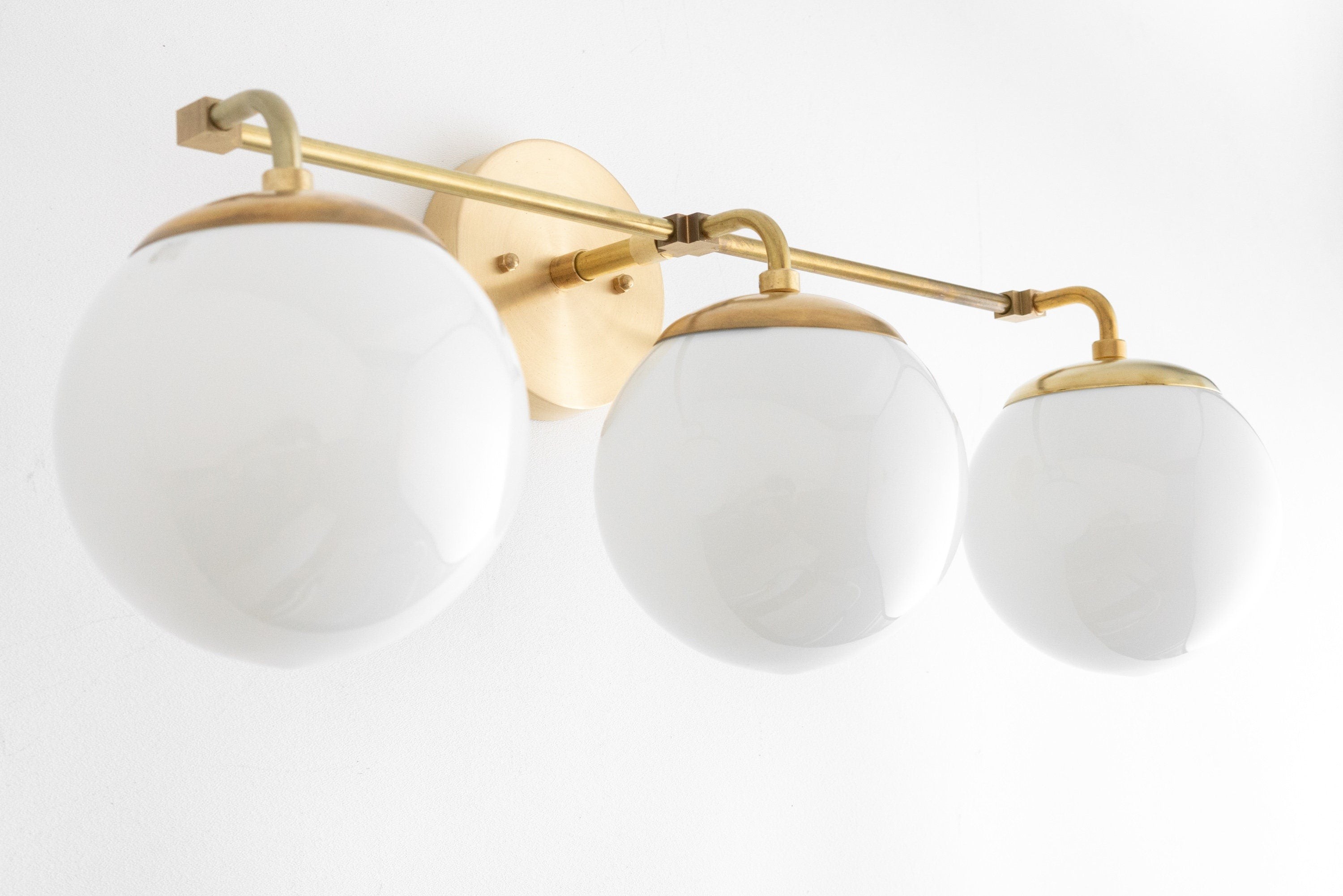 Glorica Glass Wall Sconce - Modern Vintage Vanity Light Fixture T376