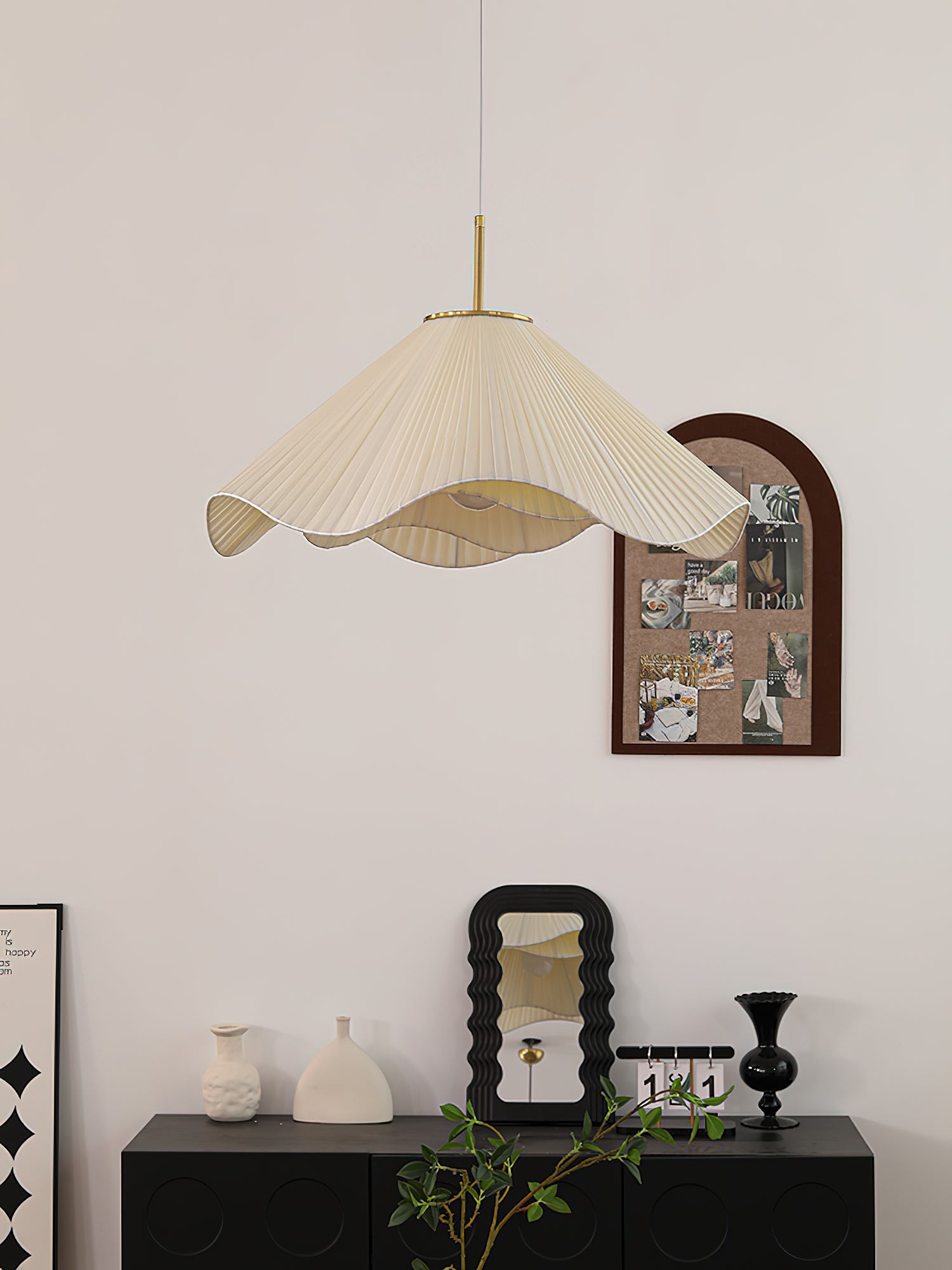 Nordic Cream Style Floral Pendant Lamp M458