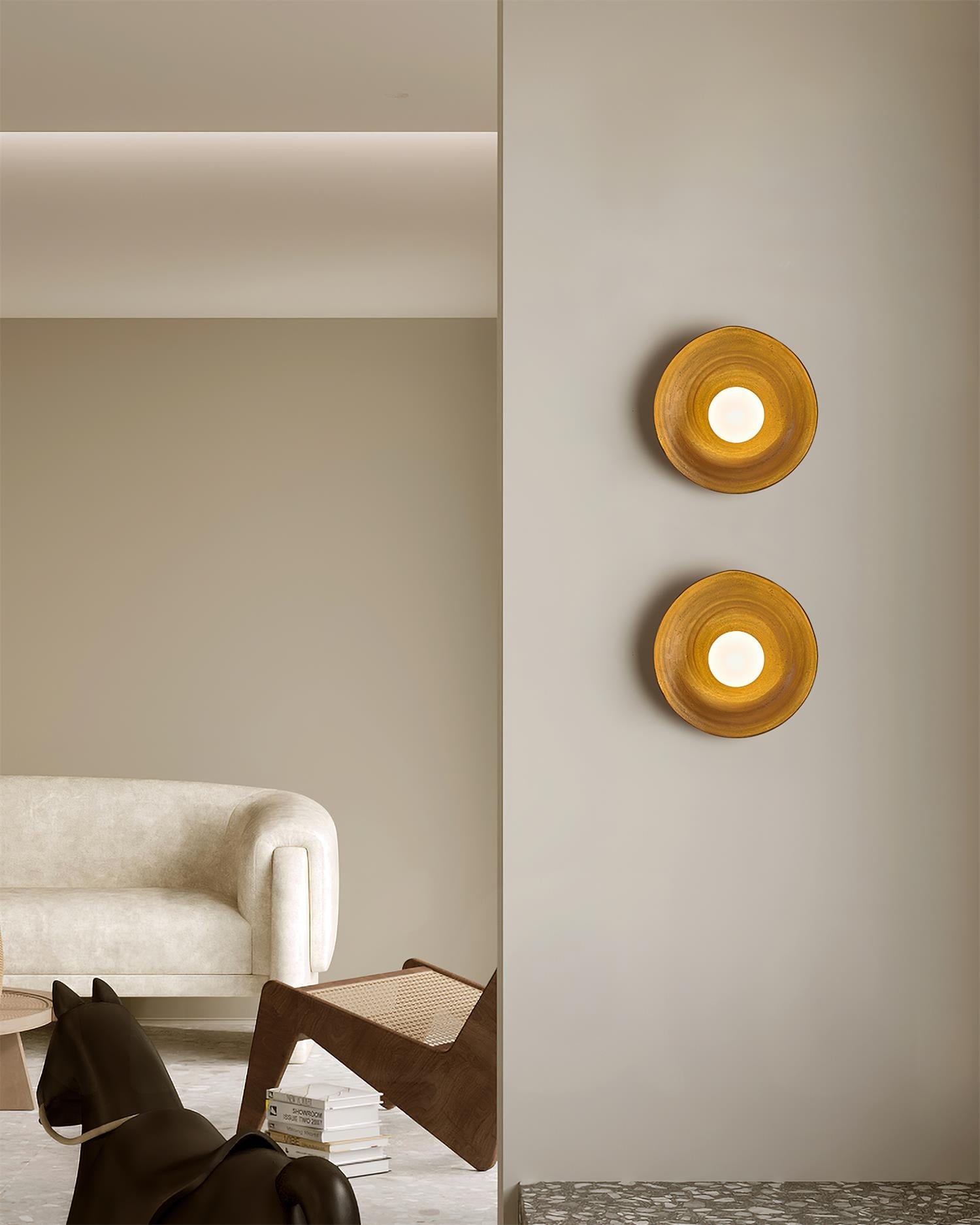 Retro Irregular Round Wall Lamp M103