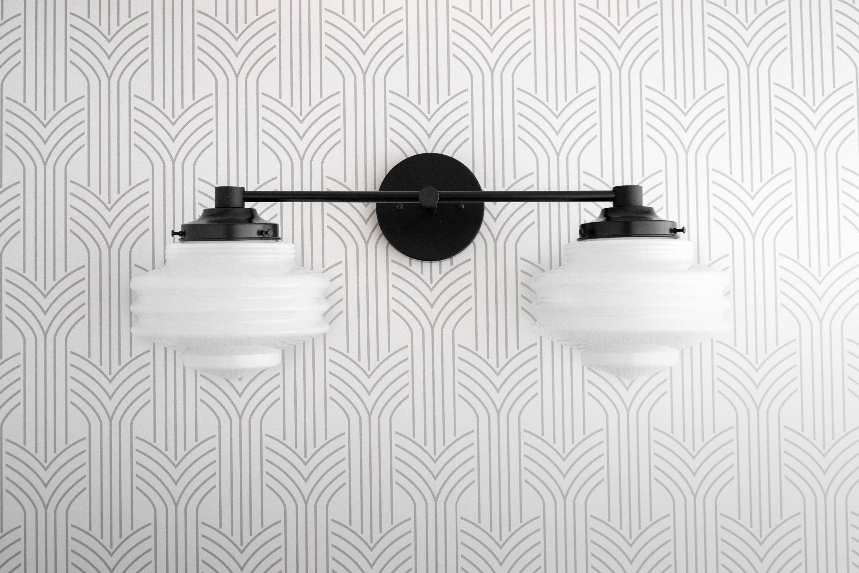 Geotower Glass Modern Wall Sconce - Glass Globe Light - Elegant Home Fixture T339