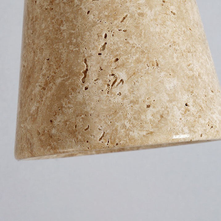 Natural Stone Travertine Ceiling Light - Minimalist Cylindrical Lamp G31