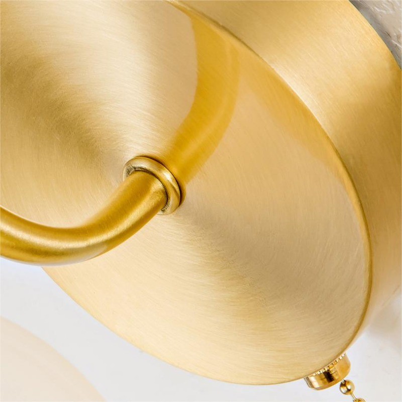 Bell Orchid Copper Glass Wall Light For Bedroom