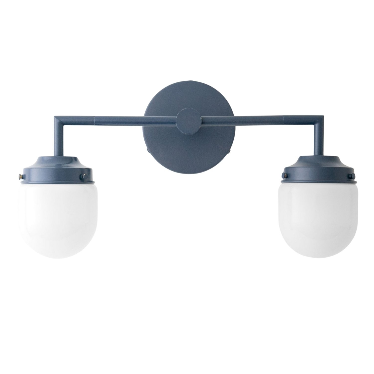 Opalume Glass Double Vanity Light - Vintage Style Bathroom Double Wall Lighting T303