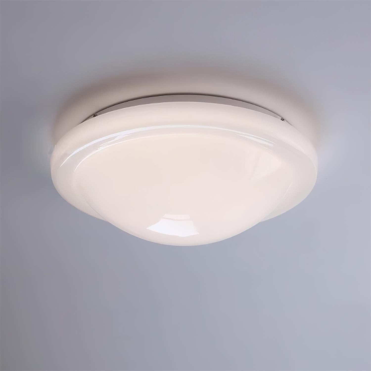 Modern Miminalist White Glass Led Ceiling Lamp M307