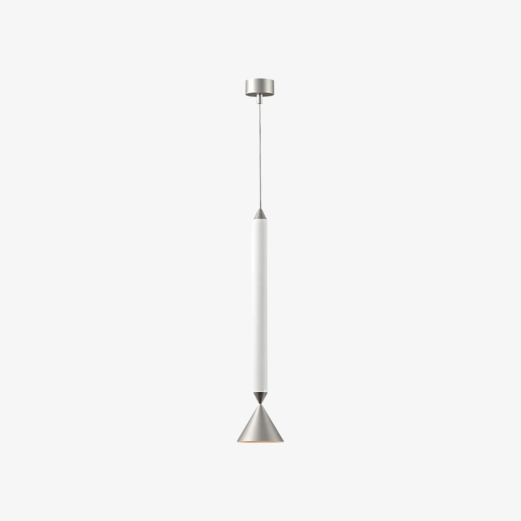 Vertara Minimal Cone Pendant Light – Sleek Architectural Hanging Lamp for Dining and Kitchen T1206