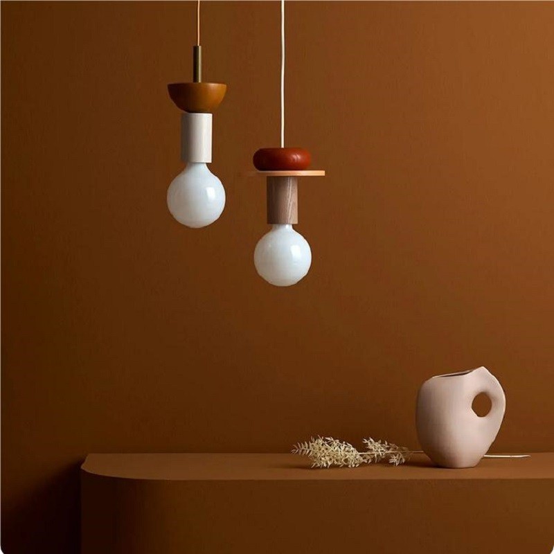 Creative Simple Wooden Pendant Light S155