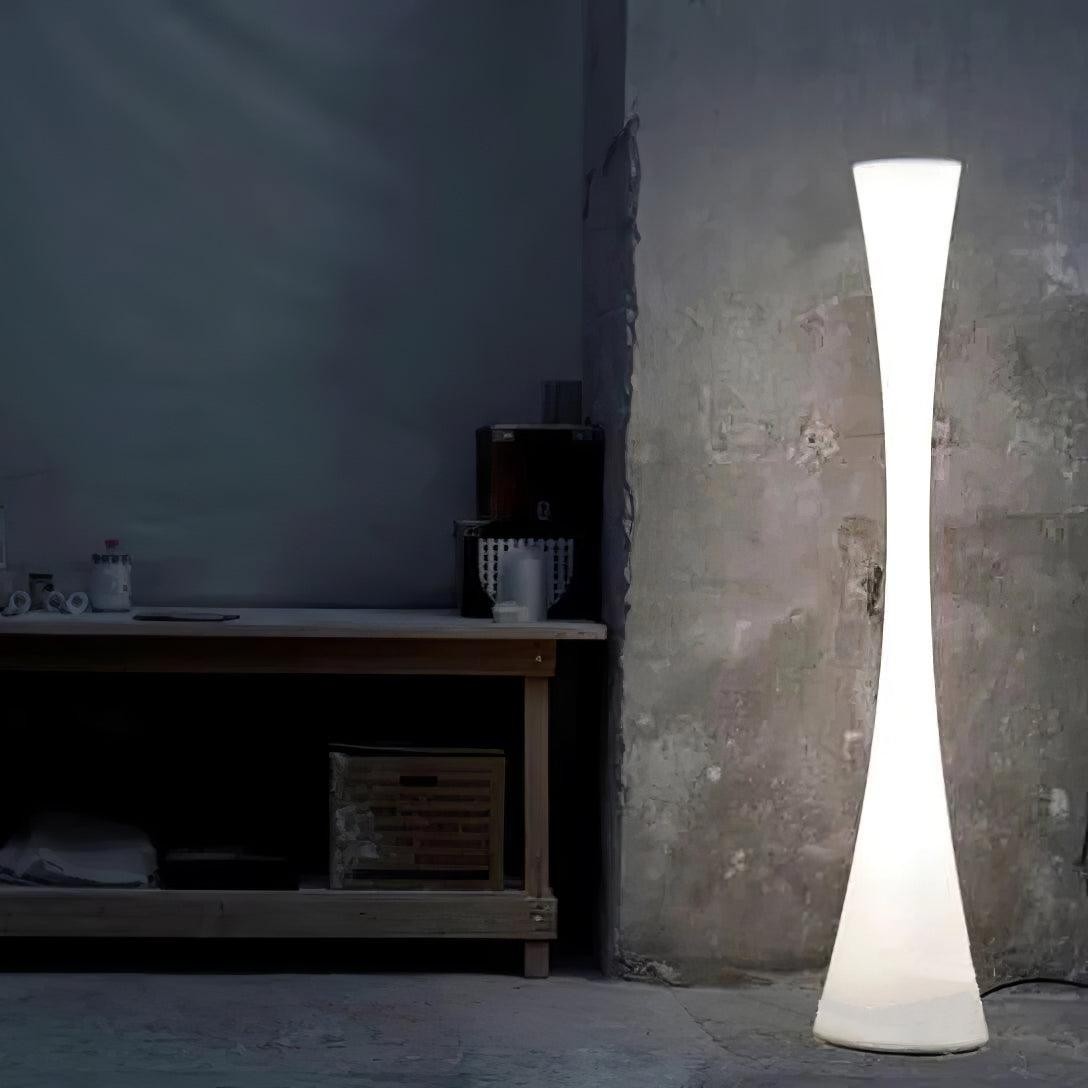 Romantic Simple White Column Floor Lamp G06