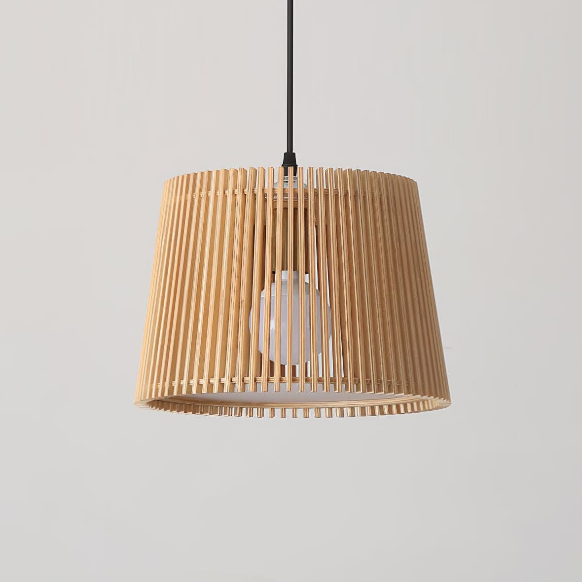 Wooden Log Color Cage Pendant Light M319