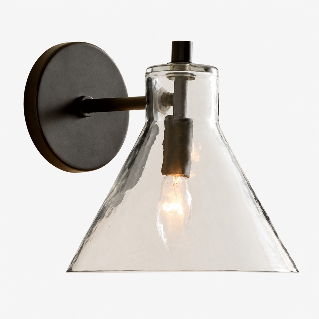 Glavira Elegant Recycled Glass Sconce - Wall Light for Modern Bedroom T049