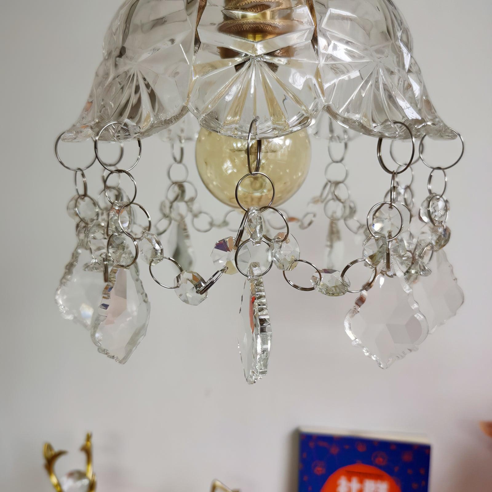 French Crystal Tassel Wall Light M364
