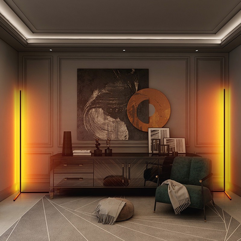LED Corner Floor Lamp for Living Room