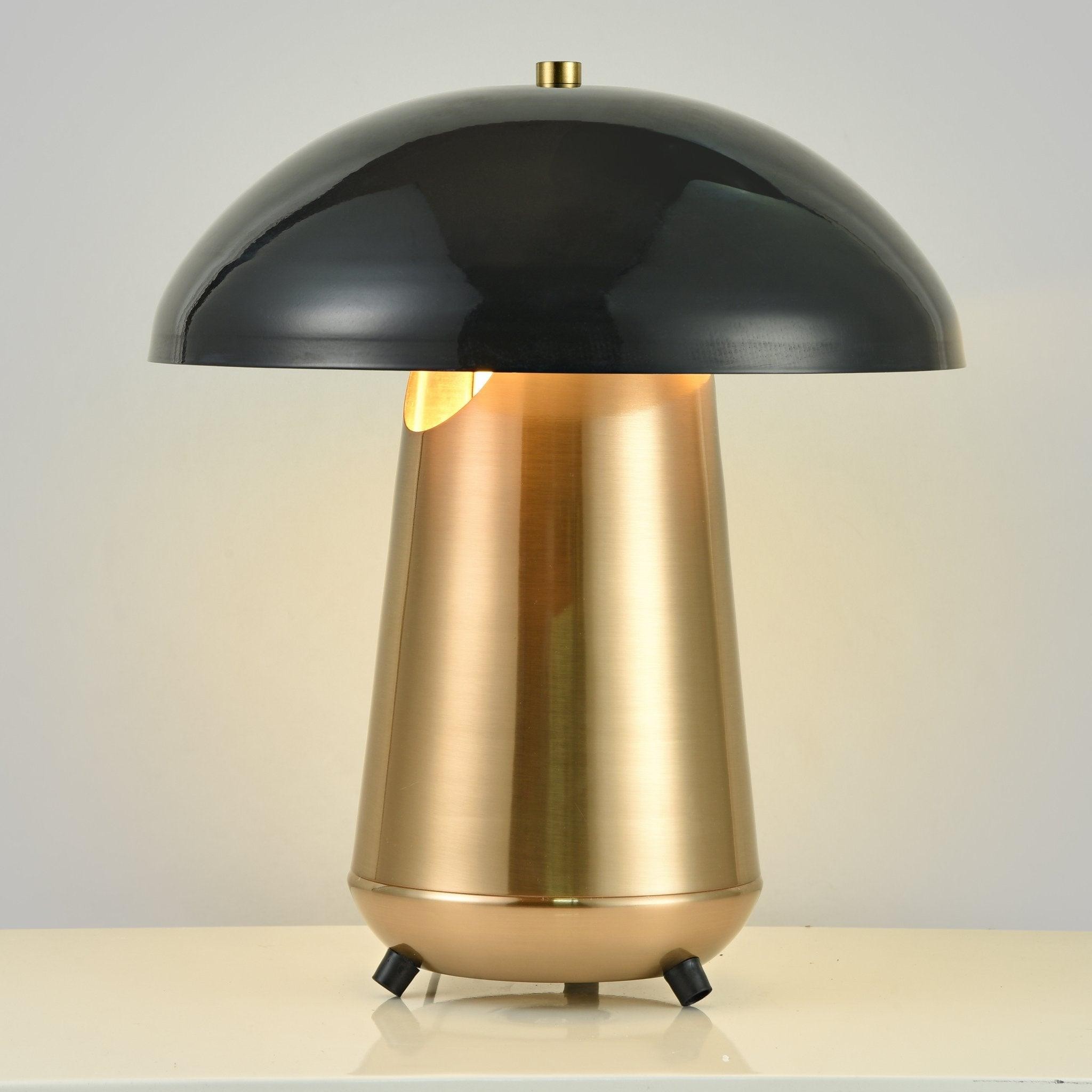 Metal Covered Mushroom Hollow Table Lamp M525