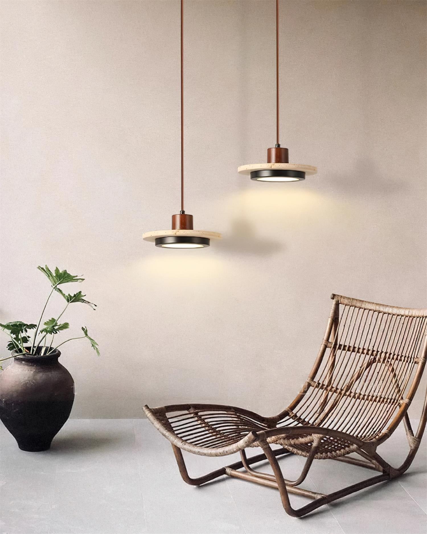 Creative Retro Regular Disc LED Pendant Lamp M152