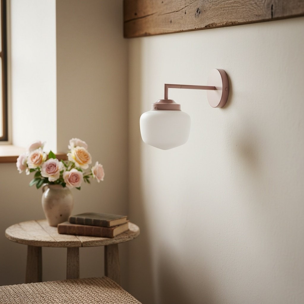 Opalume Glass Vanity Light - Vintage Inspired Bathroom Wall Lighting T304