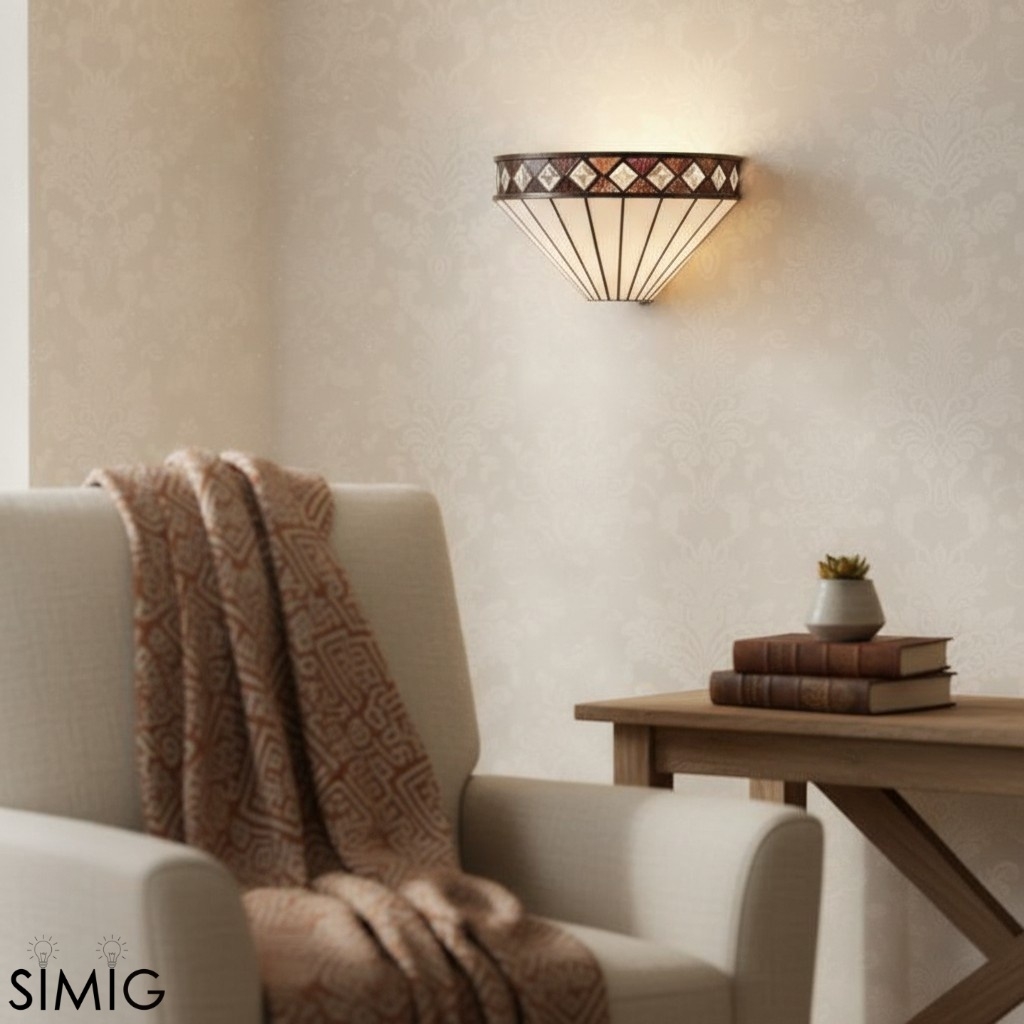 TF Fargo Diamond Motif Wall Light – Decorative Home Lighting T636