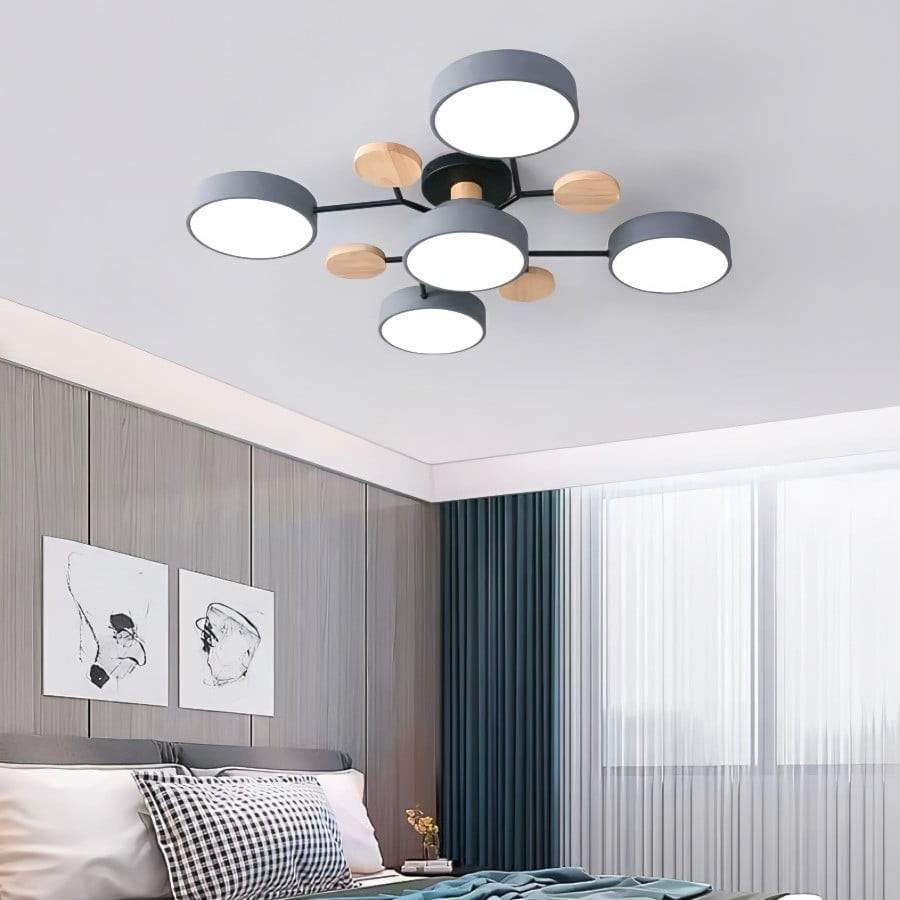 Nordic Branched Disc Metal Ceiling Lamp S192