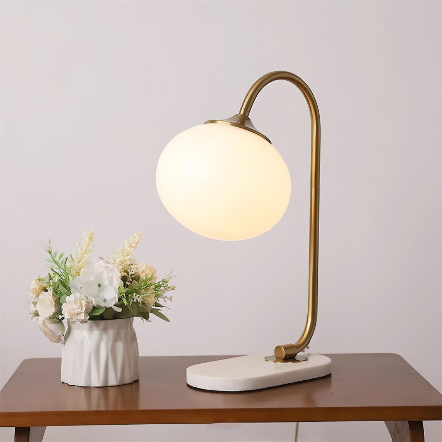 Nordic Mushroom Glass Bedside Table Lamp M236