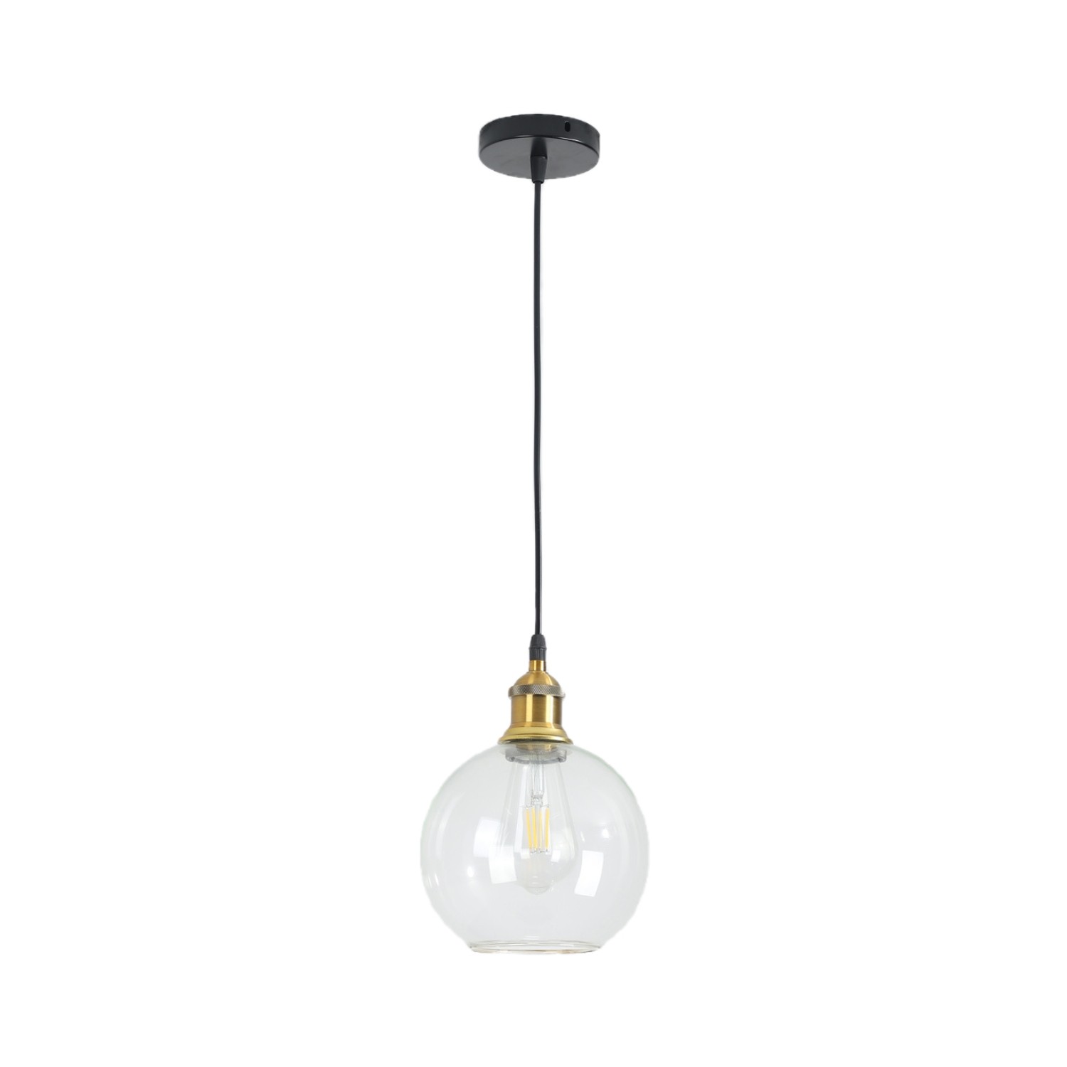 Nordic Vintage Glass Globe Pendant Lamp S128