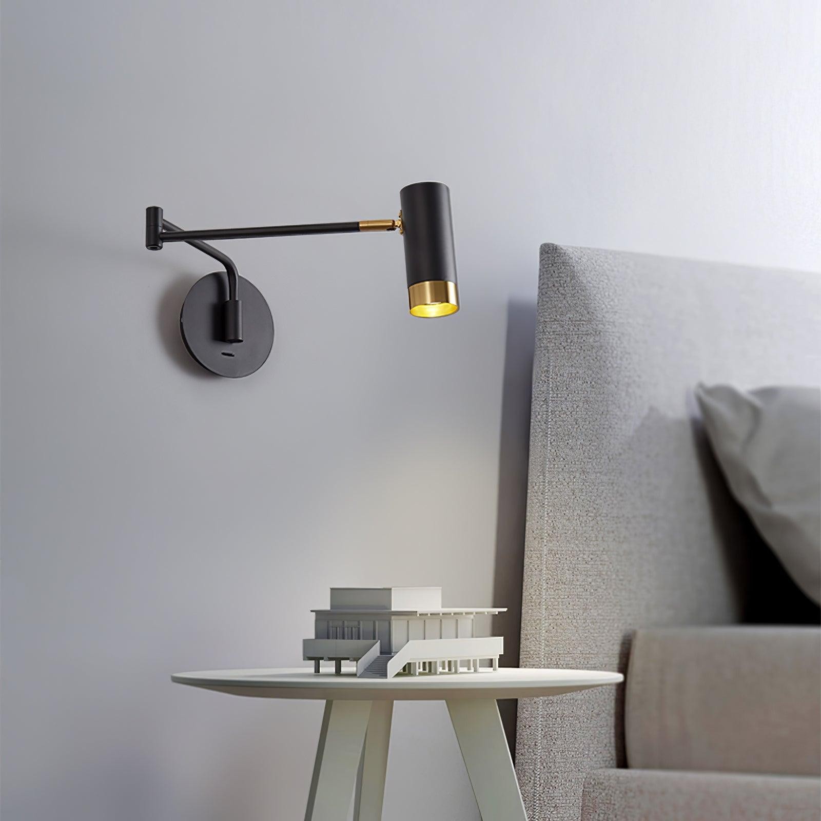 Modern Industrial Telescopic Revolving Adjustable Swing Arm Wall Lamp M324