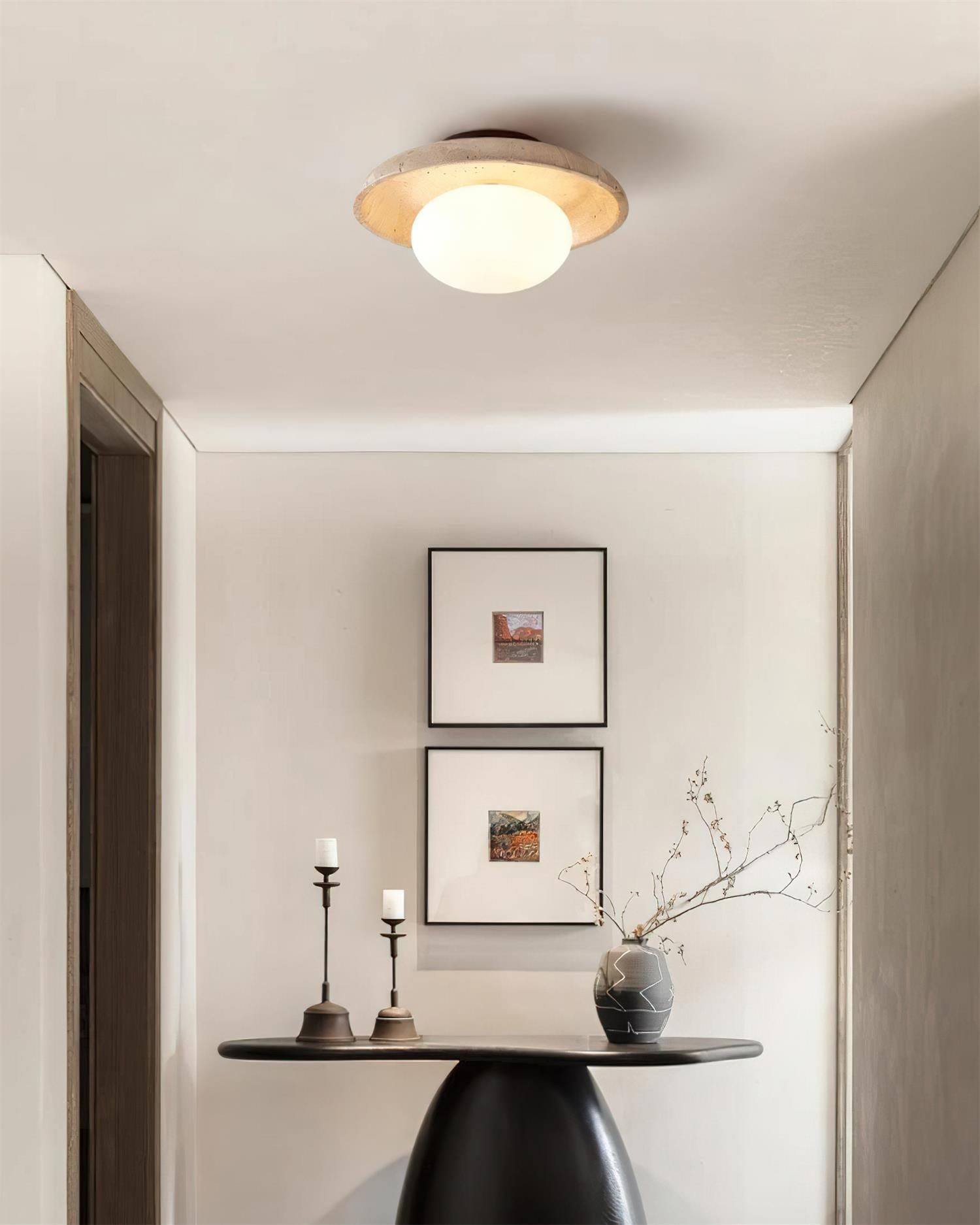 Lime Cavities Ceiling Lamp P050