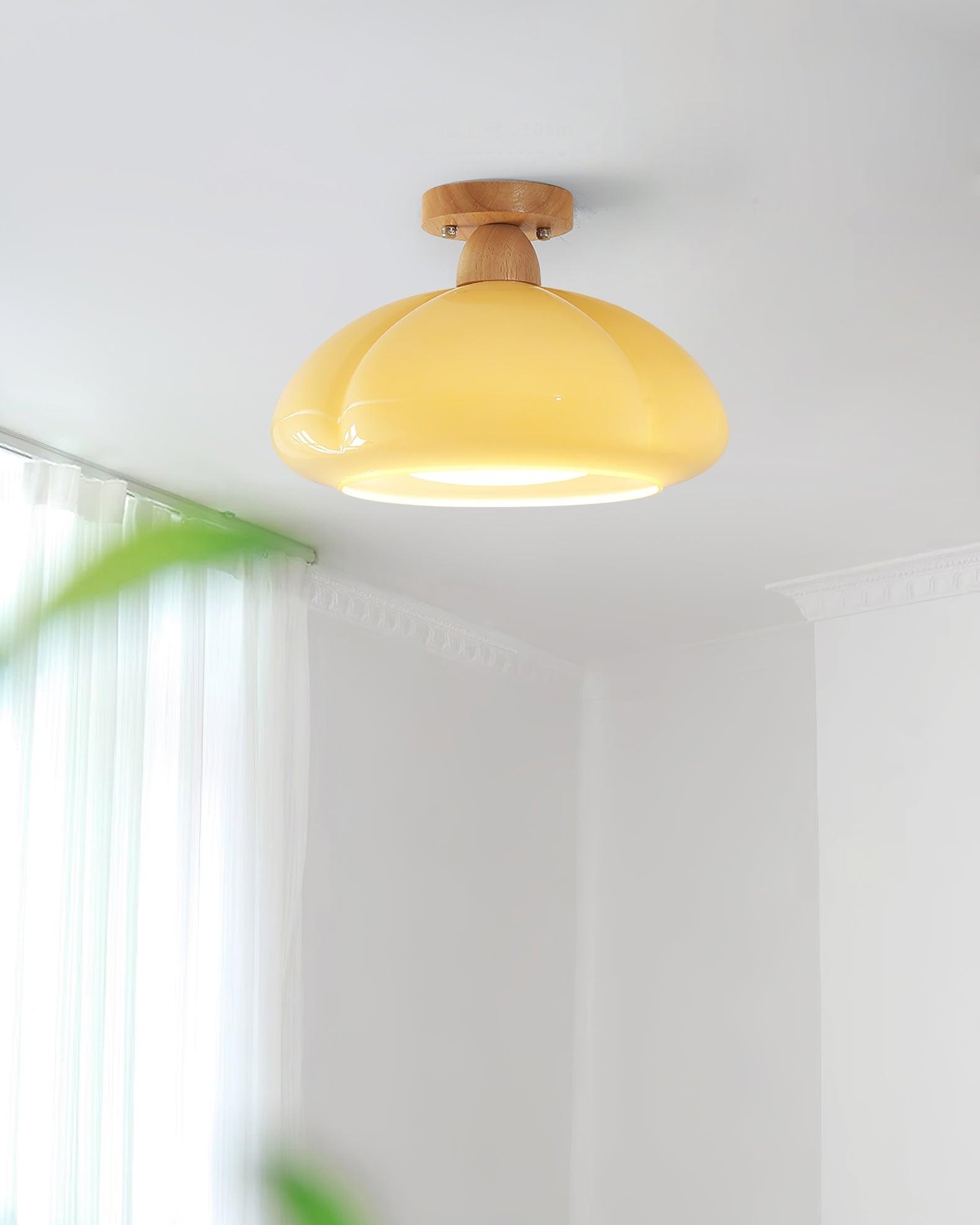 Pumpkin Glass Pendant Light For Kitchen M171