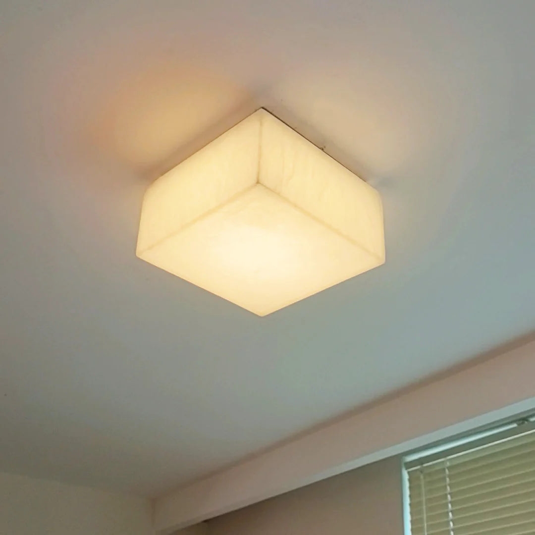 Rivage Alabaster Minimalist Ceiling Light T2172