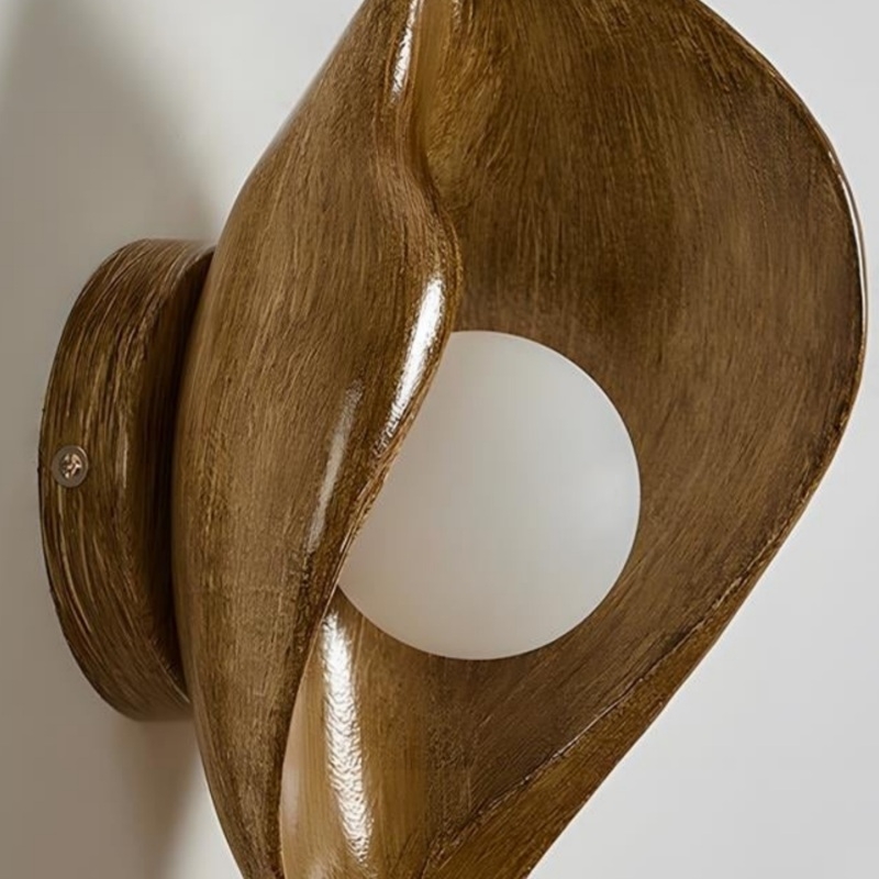 Goviena Modern Cocoon-Shaped Wall Sconce - Minimalist Decorative Wall Lamp for Bedroom and Hallway T2254