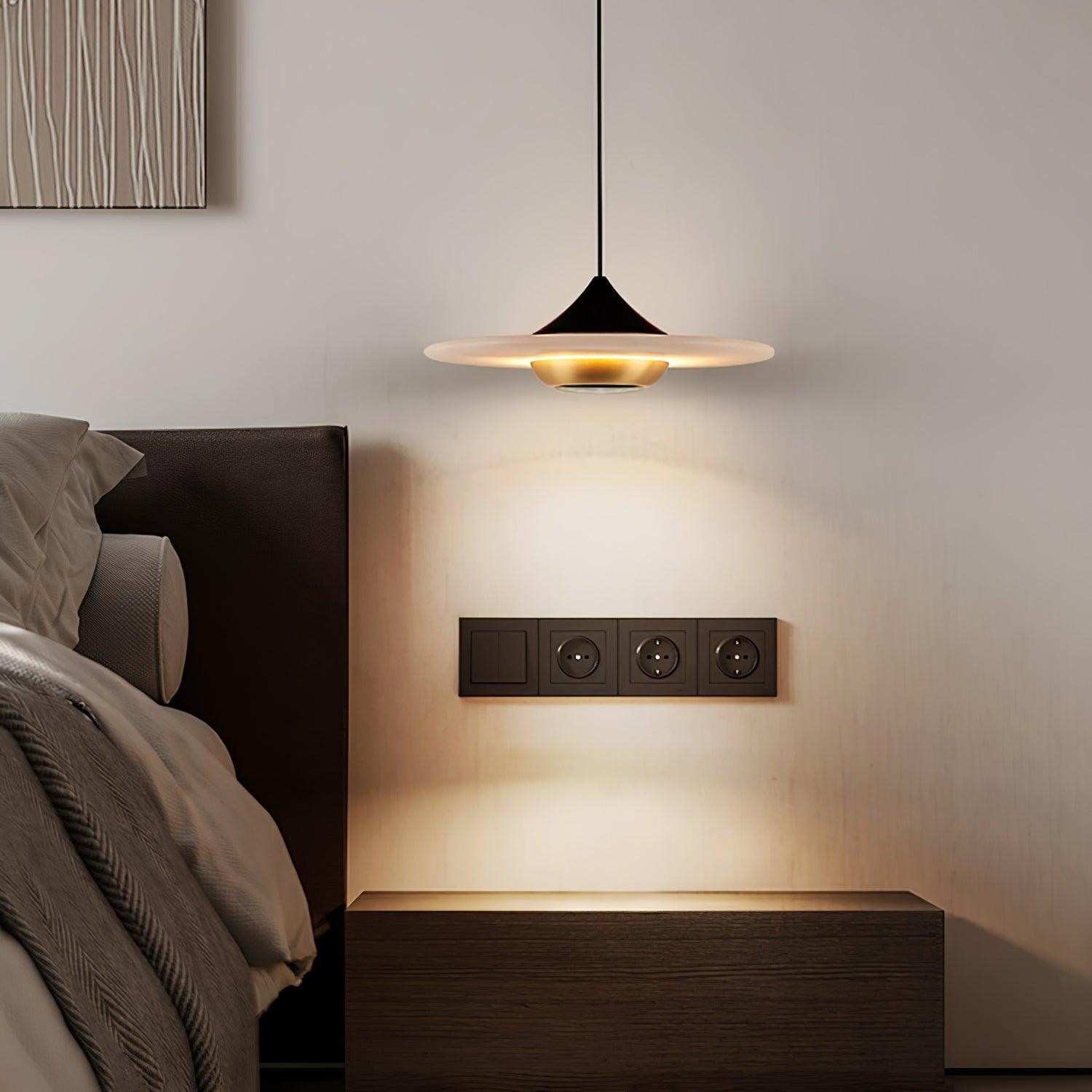 Flying Saucer Marble Pendant Lamp M455