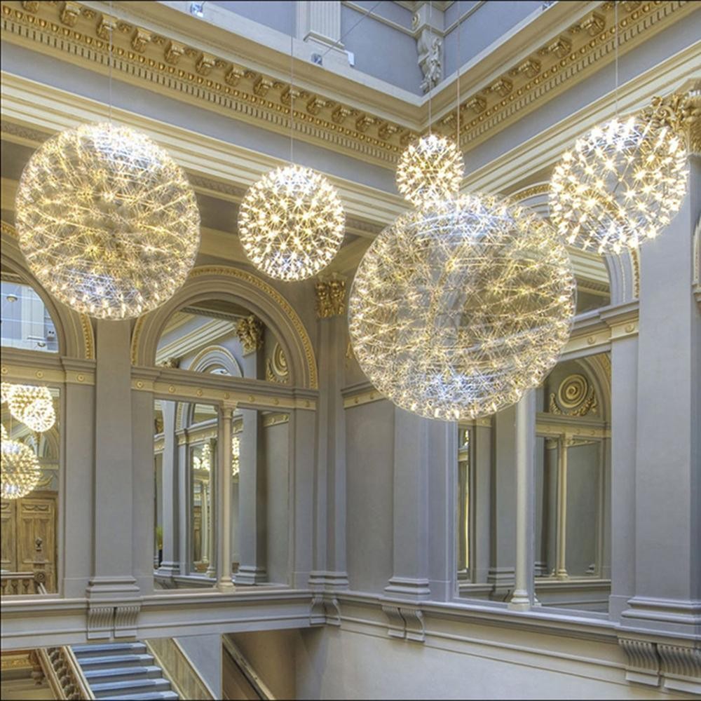 Silver Spark Ball Pendant Light T204