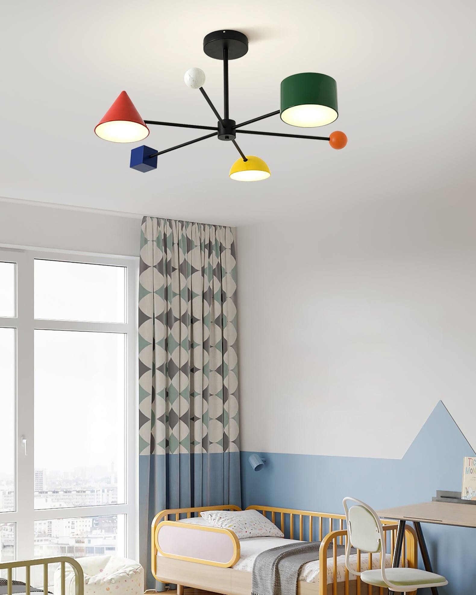 Geometric Colorful Ceiling Light M276