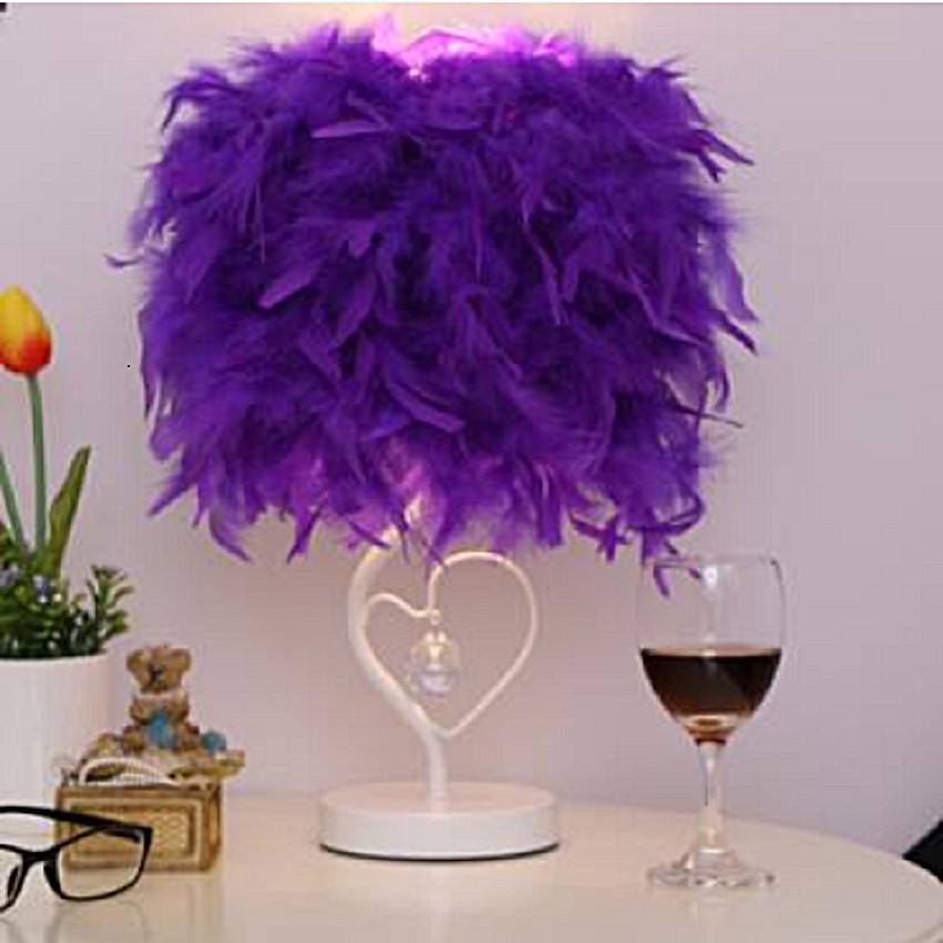 Feather Crystal Table Lamp