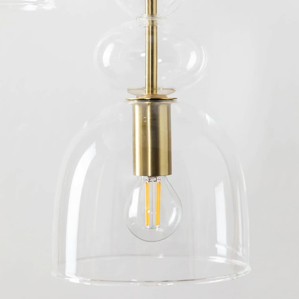 Contemporary Glass Lamp – Soft Glow for Modern Interiors S243
