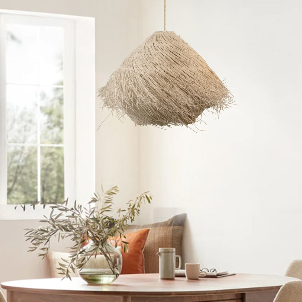 Natural Style Nest Rattan Pendant Lamp S72