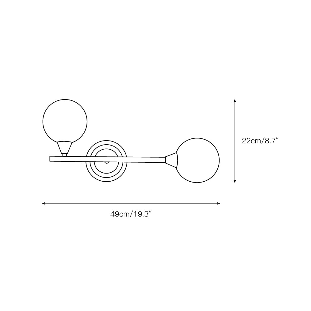 Holten Brass Armed Sconce T1633