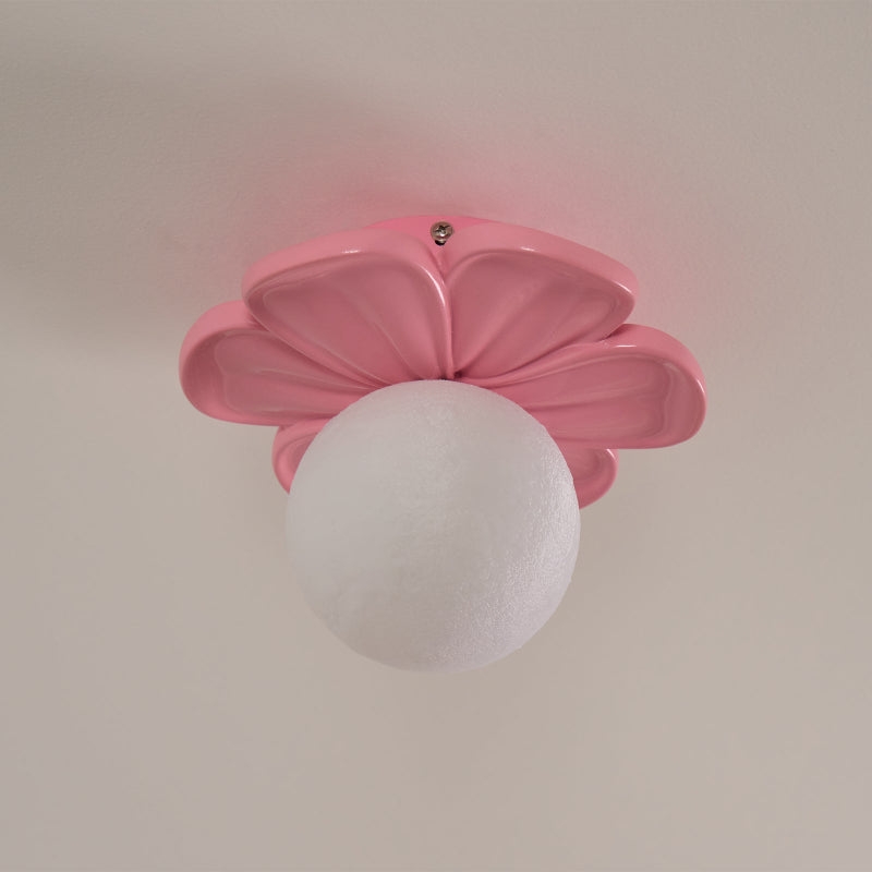 Cream Bloom Flower Ceiling Lamp T1632
