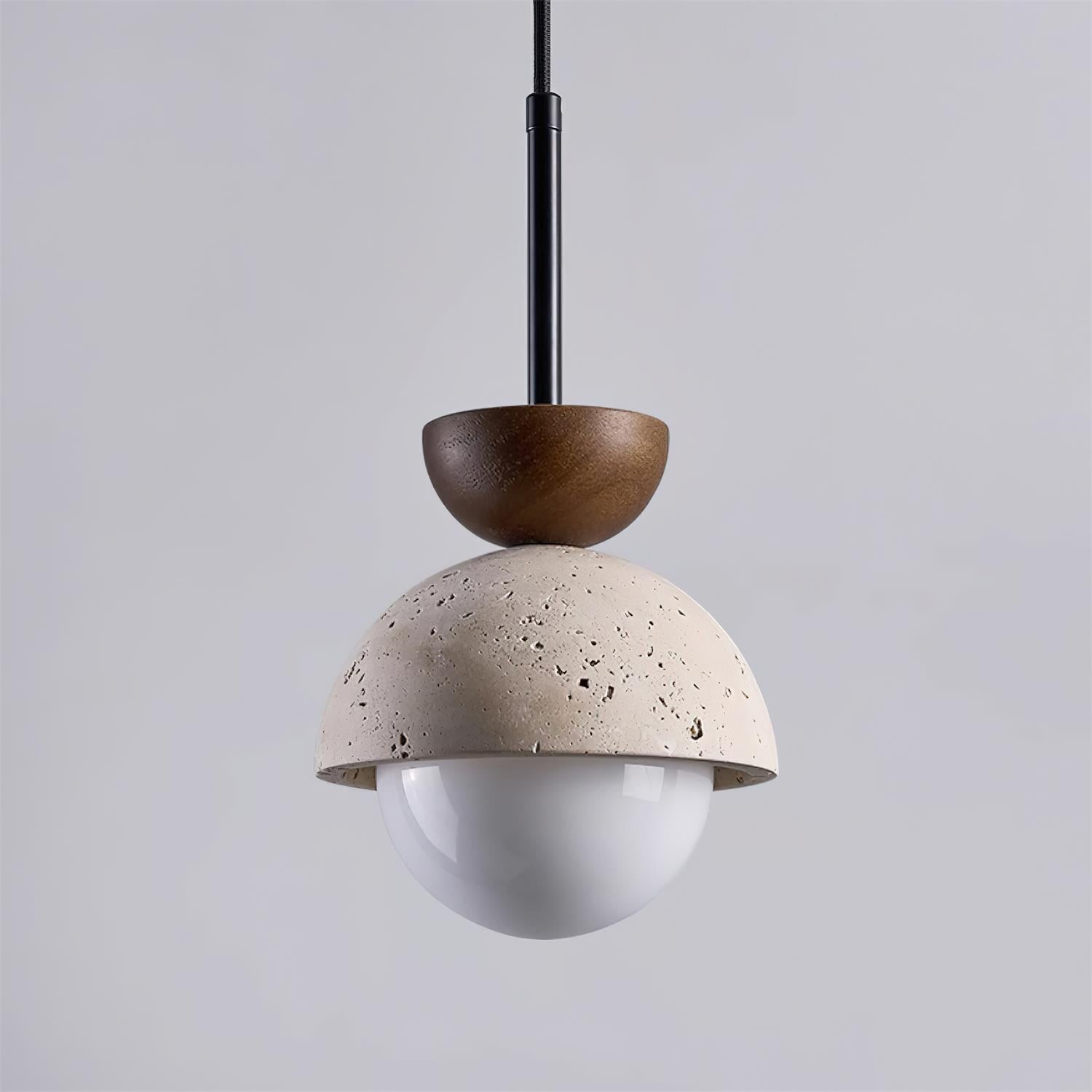 Natural Stone Spherical Pendant Light M159