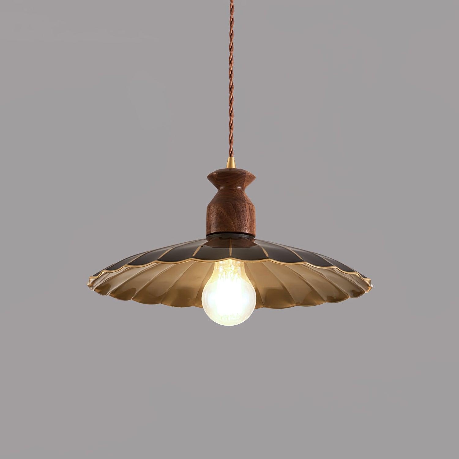 Brass Crest Pendant Light T1581