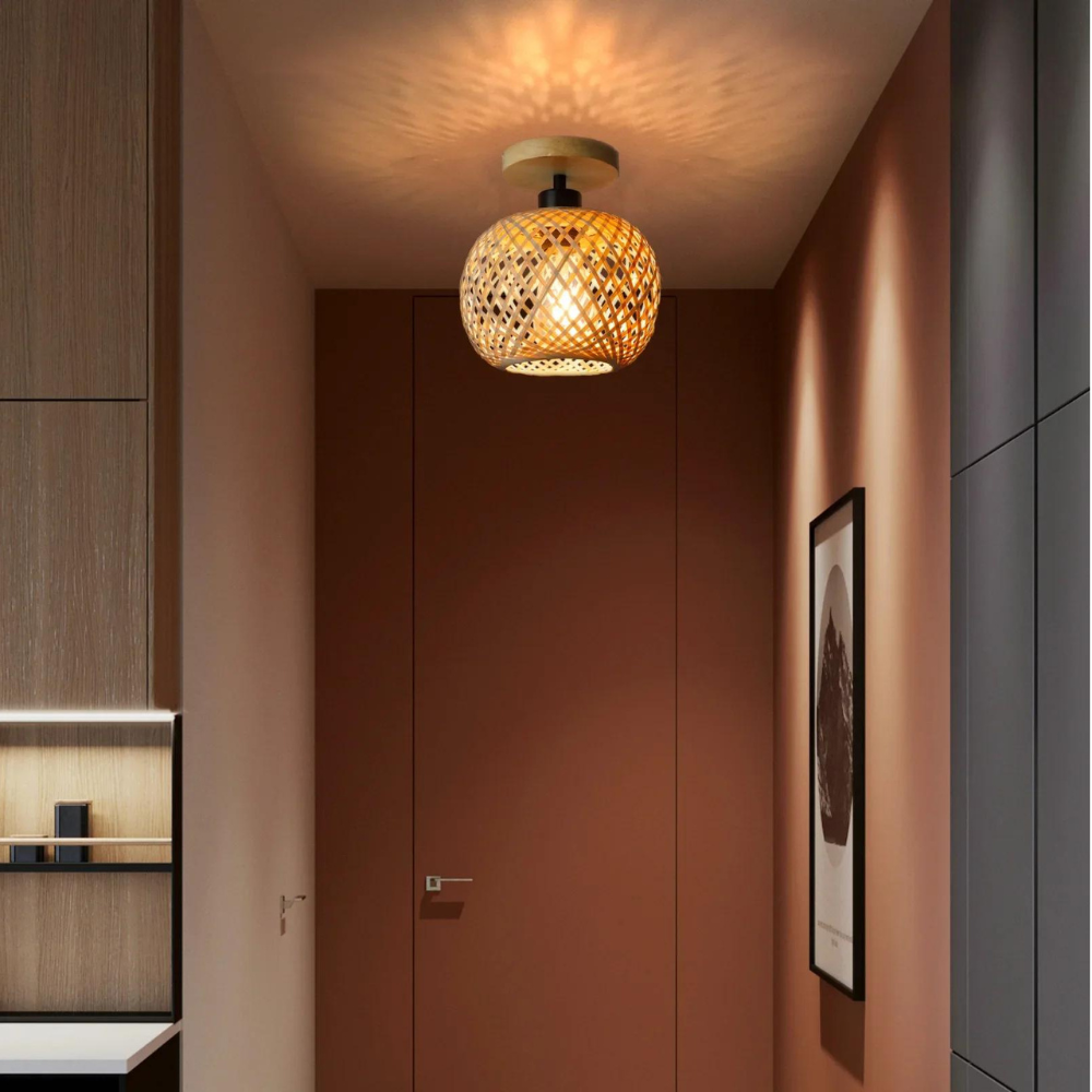 Handmade Ethereal Bamboo Ceiling Light T2092