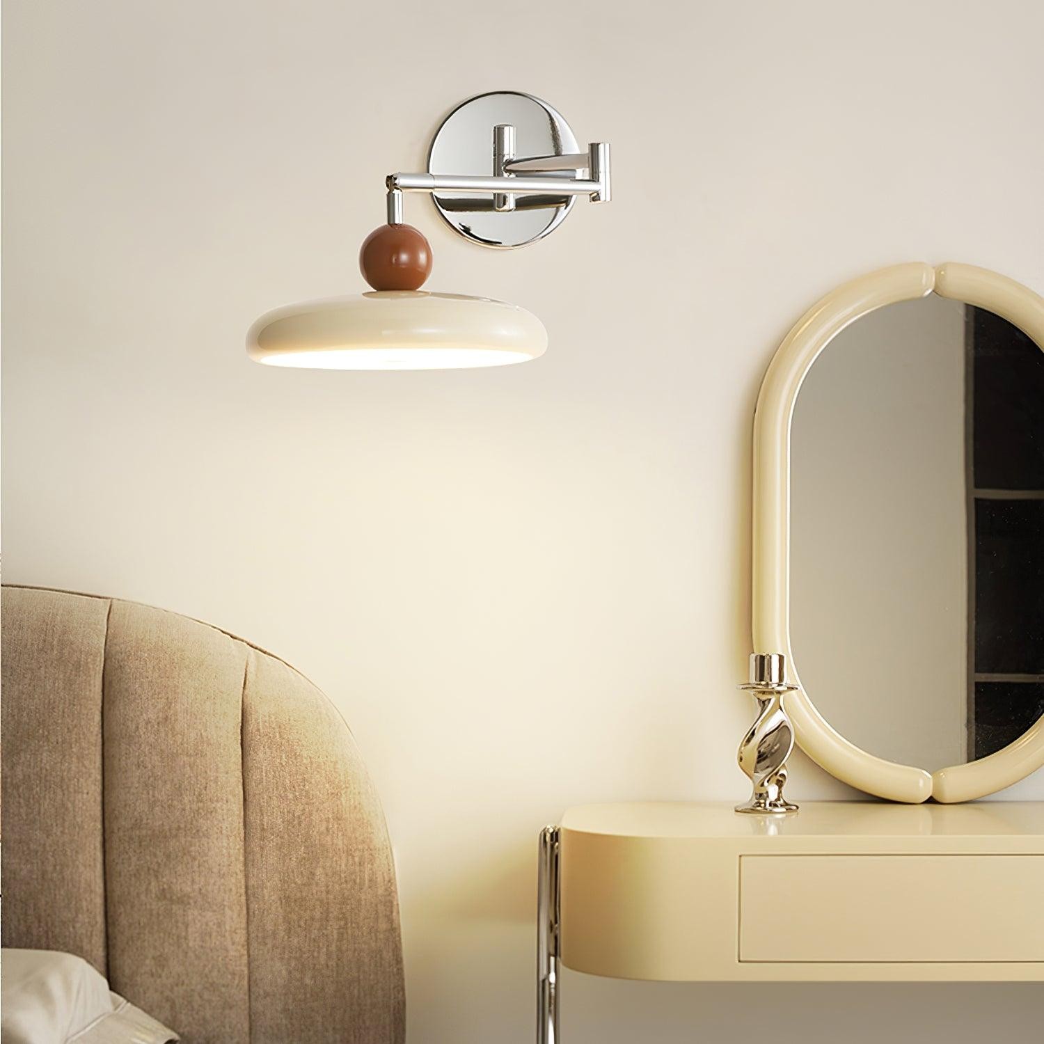 Swing Arm Bedside Plug In Wall Lamp M142