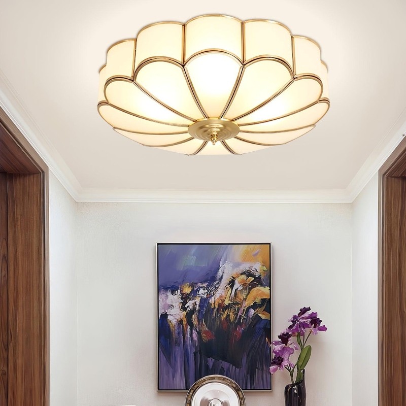 Flower Shape Glass Recessed Ceiling Light S166