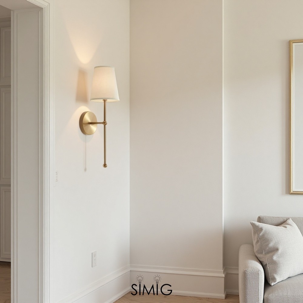 Modern Gold Wall Lamp ‑ Minimalist Design for Stylish Interiors  G21