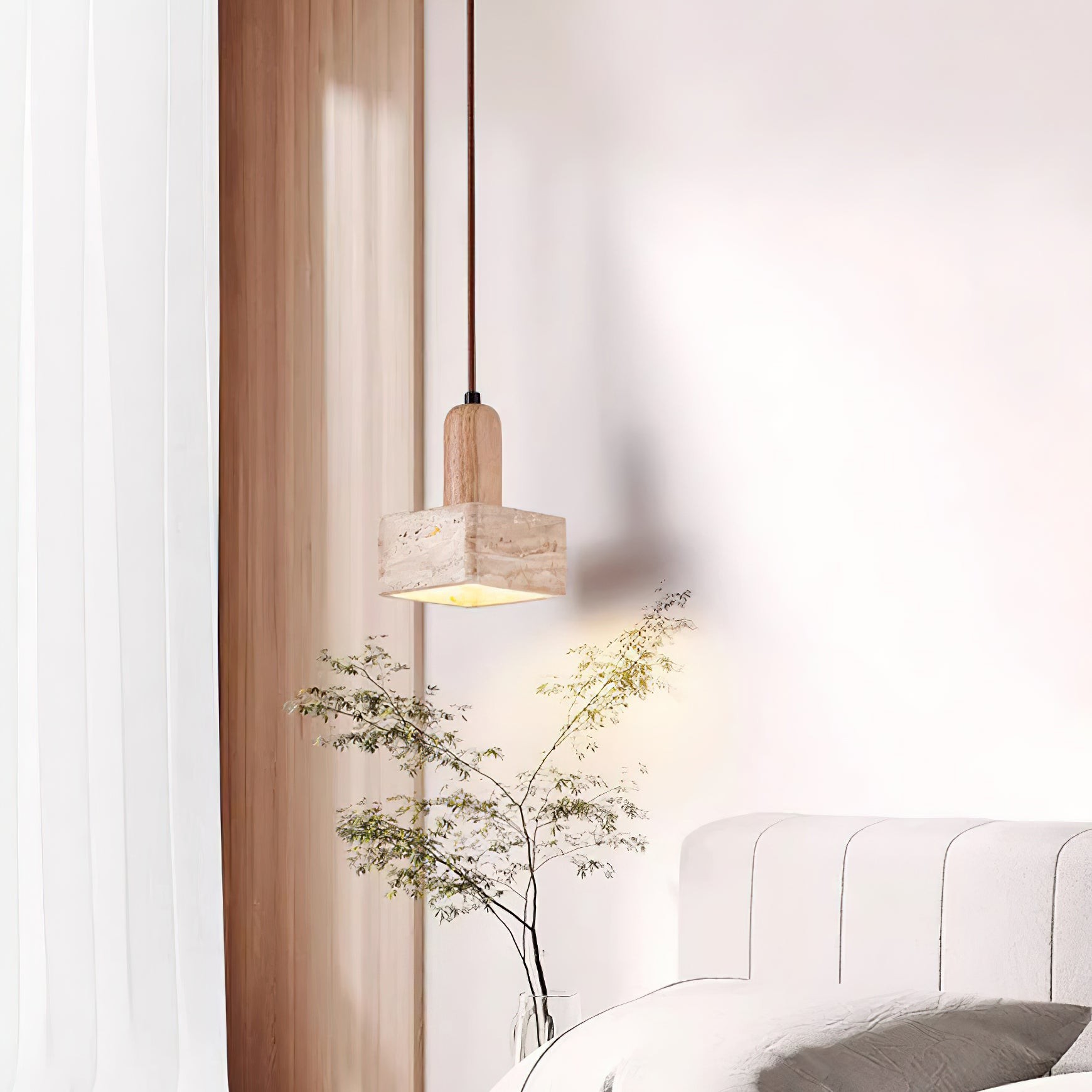 Simple Elegant Square Rectangular Pendant Lamp M94