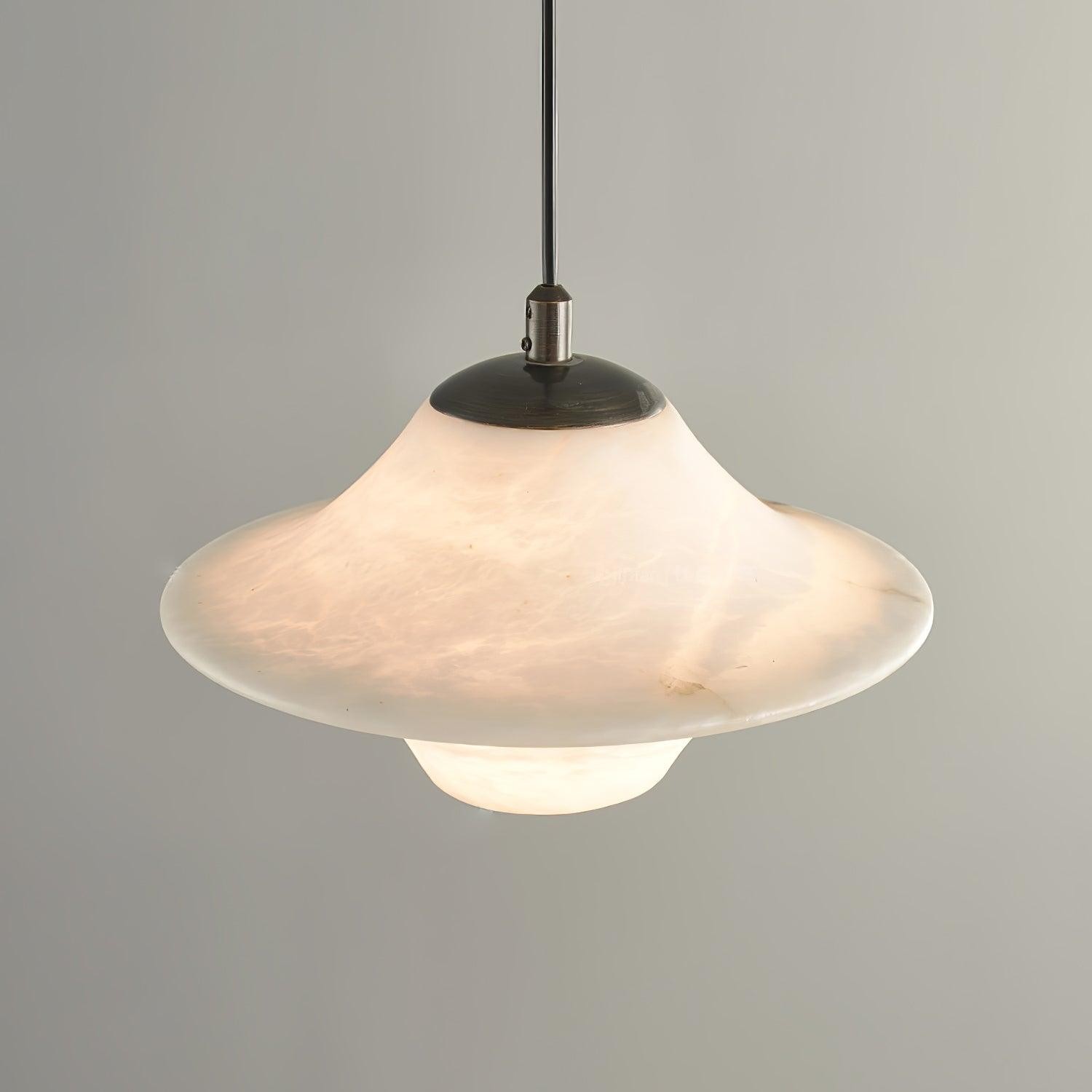 Saucer Alabaster Pendant Light M413