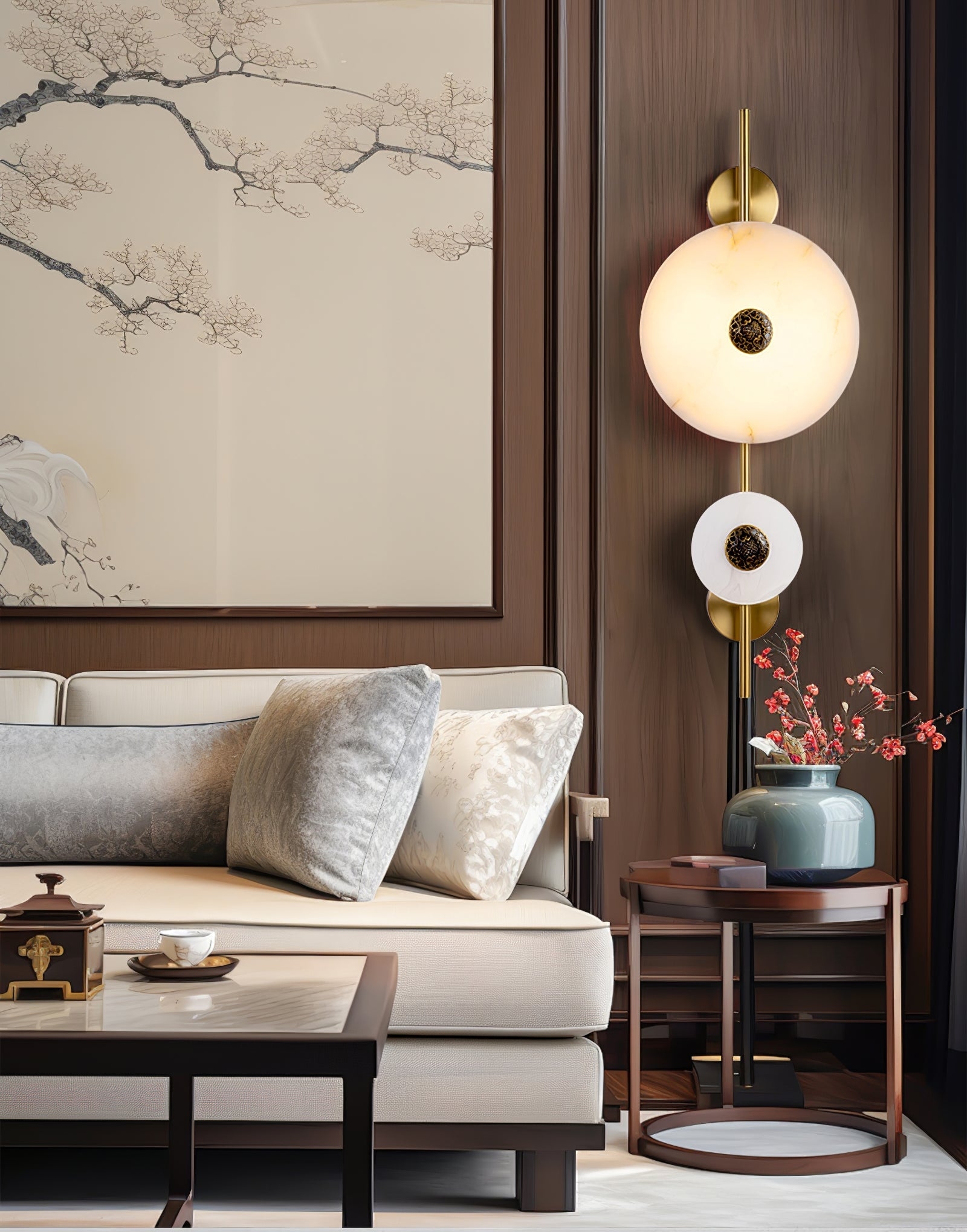 Alabaster Eclipse Wall Light T1616