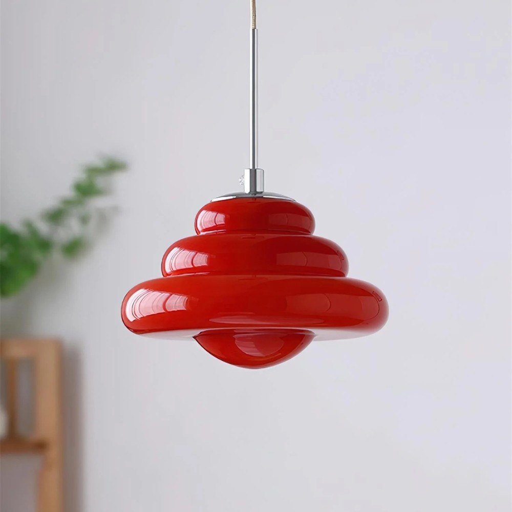 Tiered Pendant Lamp - Modern Glass and Metal for Dining Room S245